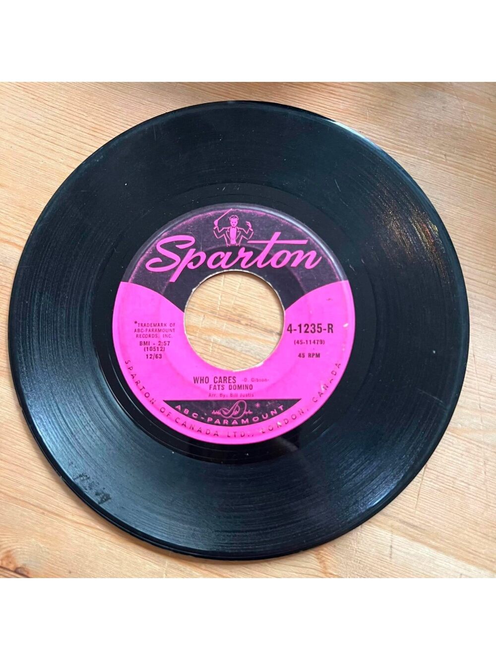 Fats Domino - Who Cares/Just a Lonely Man 45rpm VG+ R10